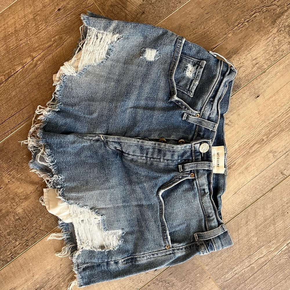 Mcguire denim distressed Jean shorts.